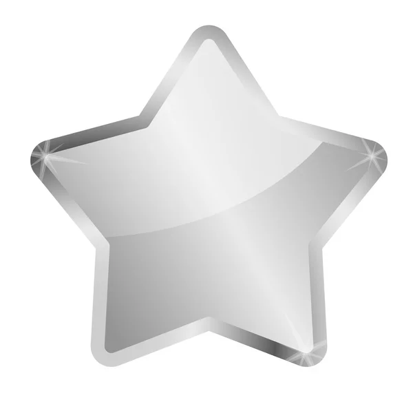 Estrela de prata — Vetor de Stock