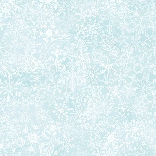 Fondo de copo de nieve abstracto sin costuras — Vector de stock