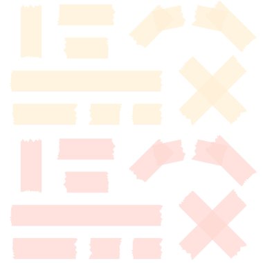 renkli yapışkan bant koleksiyonu