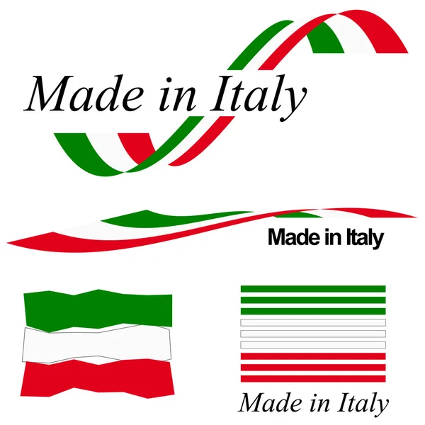 Colección sello de calidad italia — Vector de stock