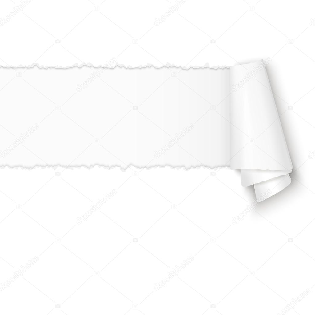 White ripped open paper with background Royalty Free Vector