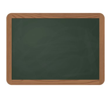 Kayrak blackboard ile ahşap çerçeve yeşil