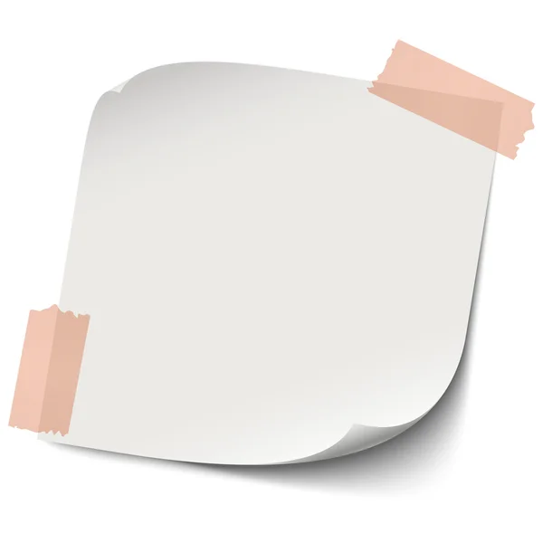 Note paper with adhesive strip Stock Vector Image by ©opicobello 71166037