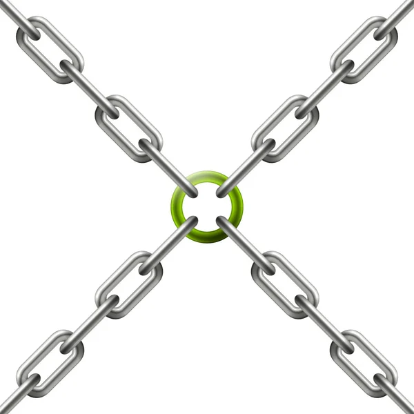 Chain - connection, Teamwork symbolism — Stock Photo, Image