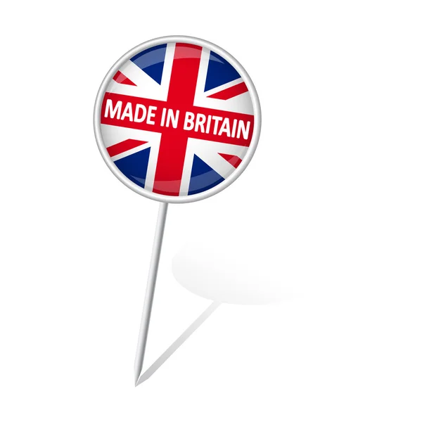 Bolzen rund - made in britain — Stockvektor