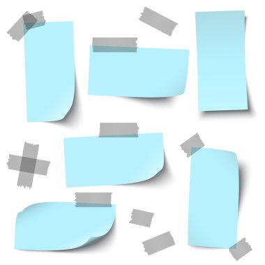 aksesuarlar ile boş kağıtlar