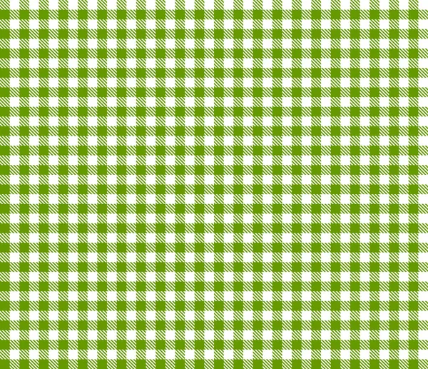 Geruite tafelkleden patronen Green - eindeloos — Stockvector