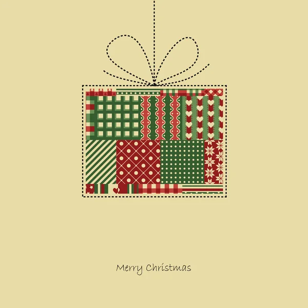 礼物-圣诞节贺卡病媒 — 图库矢量图片