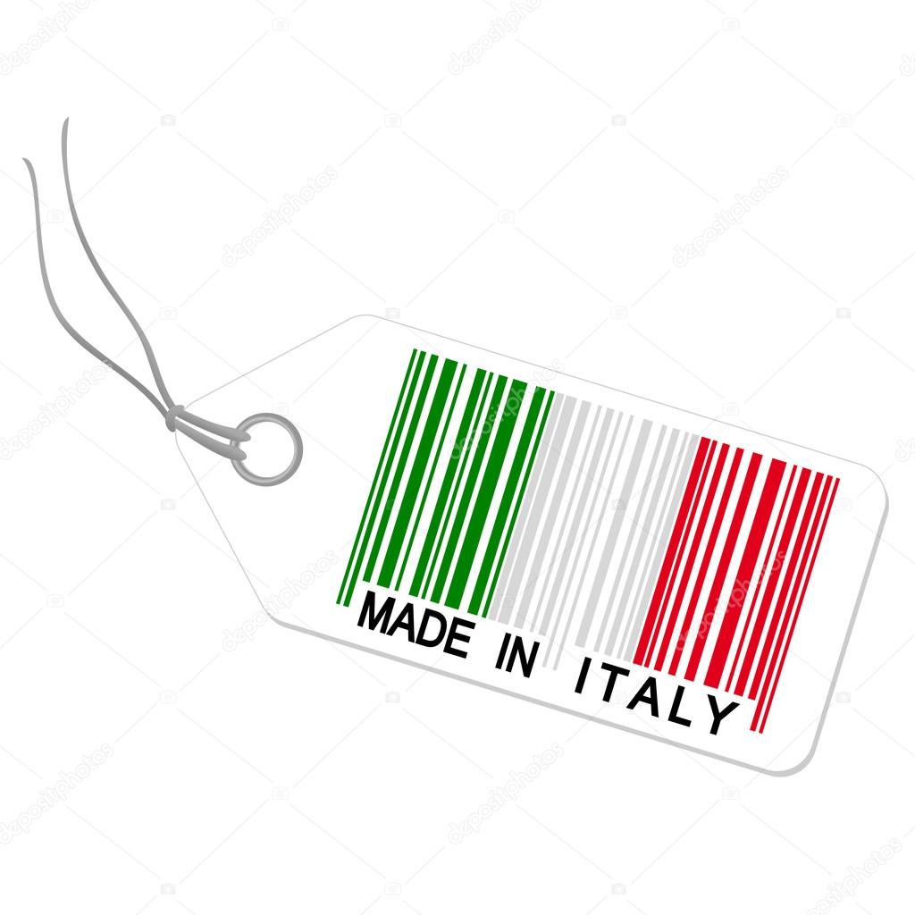 Hangtag with MADE IN ITALY