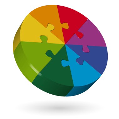 3D-puzzel cirkel - 8 delen