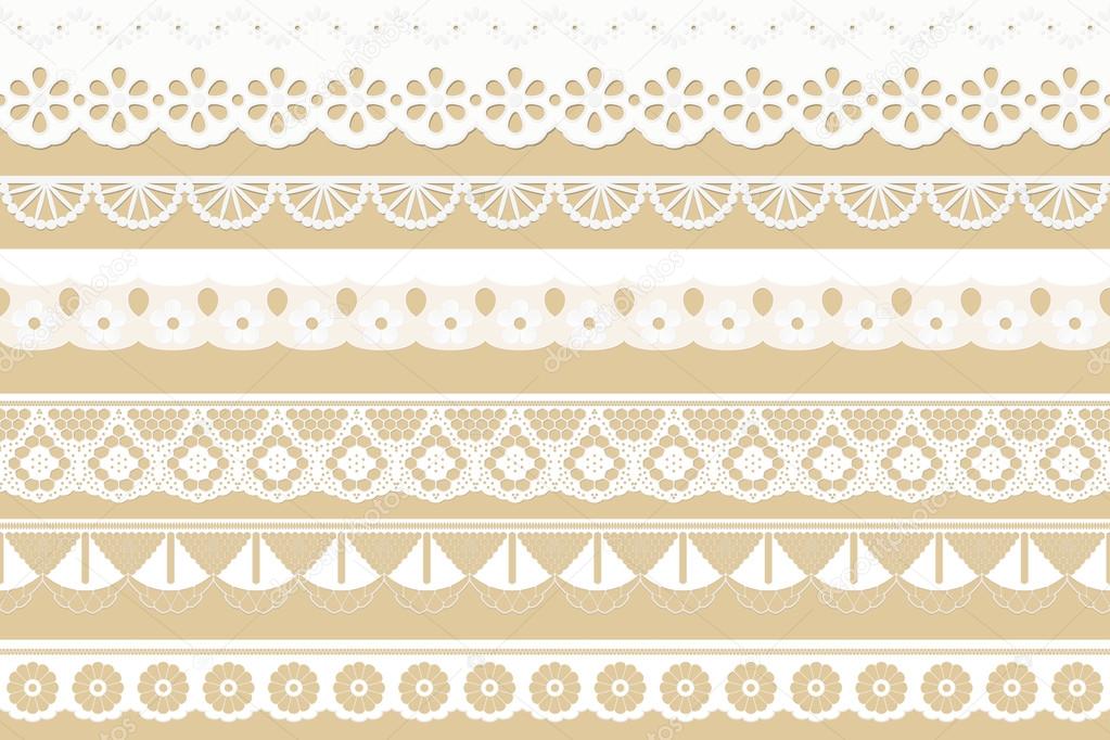 collection seamless ribbons - festoons