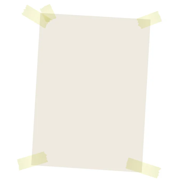 Recyclage du papier avec ruban adhésif coloré — Image vectorielle