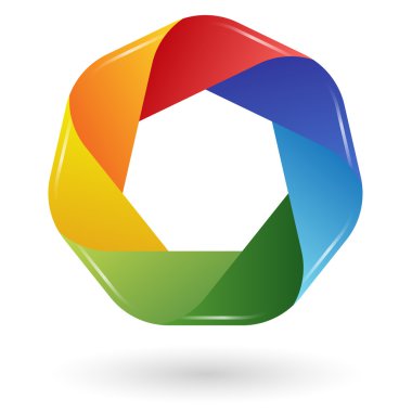 Yedi renk logo tasarımı
