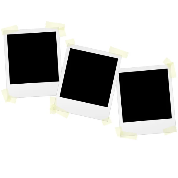 Polaroidy páskou — Stockový vektor
