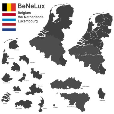 BeNeLux countries clipart