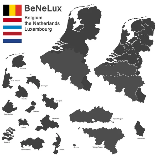 Países do benelux —  Vetores de Stock