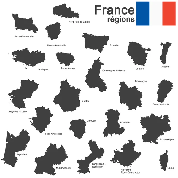 País Francia silueta — Archivo Imágenes Vectoriales