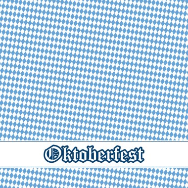 Oktoberfest arka plan mavi-beyaz kareli desenli