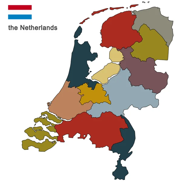 Ülke Hollanda — Stok Vektör