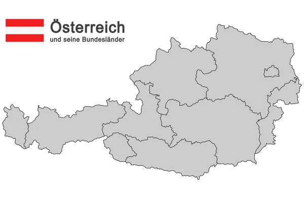 Land Österreich — Stockvektor