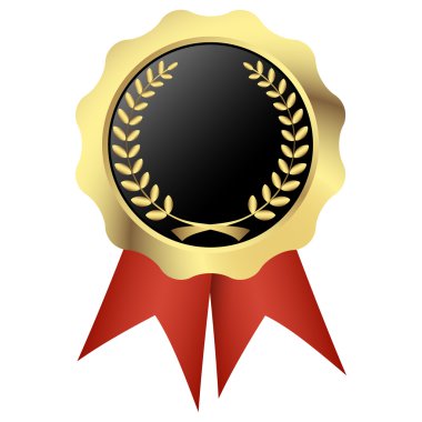 şablonu kapatın defne çelengi ile kalite altın