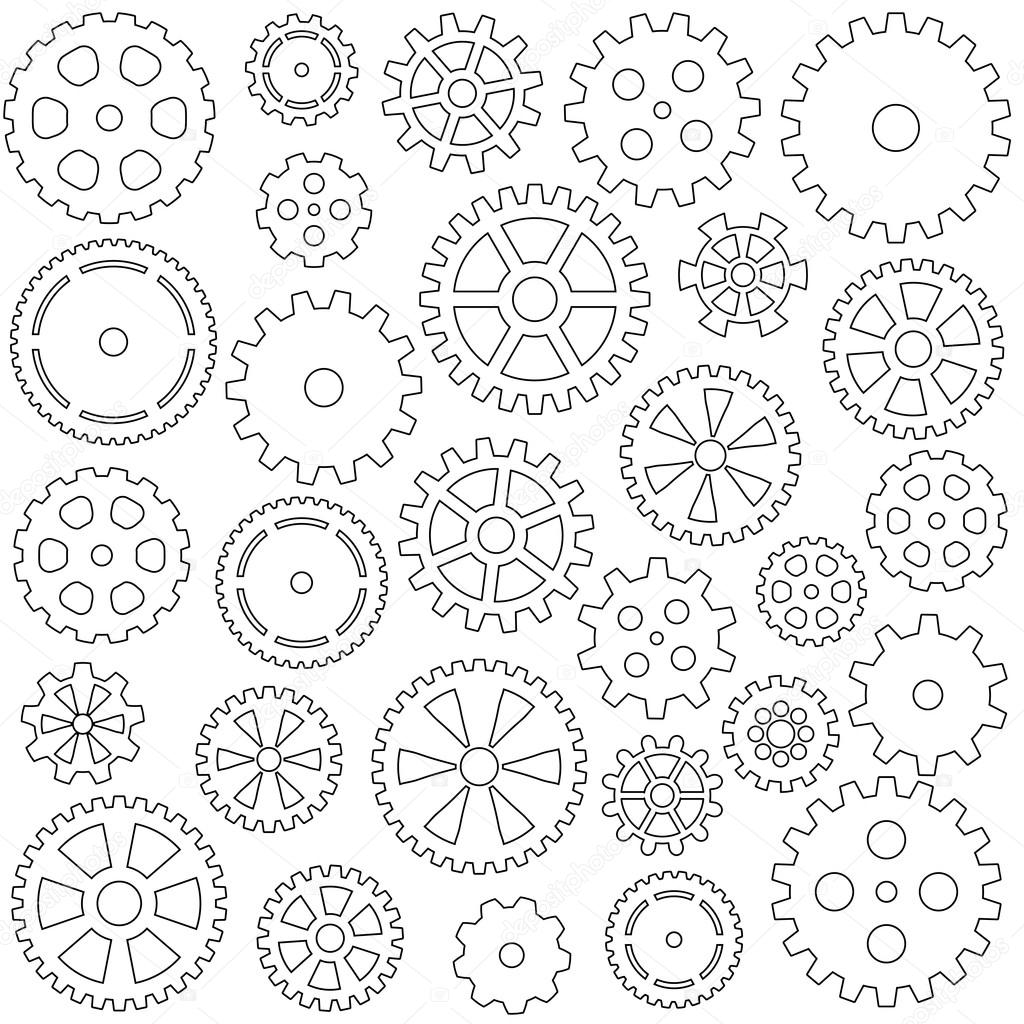 collection of gears
