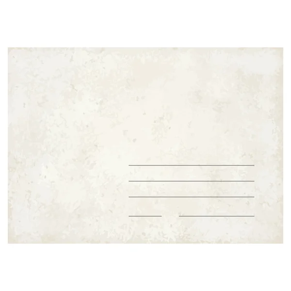 Eski vintage zarf — Stok Vektör