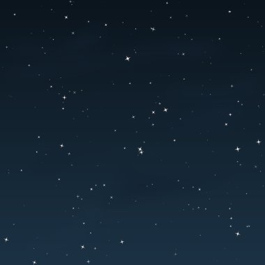yıldızlı gece - vektör