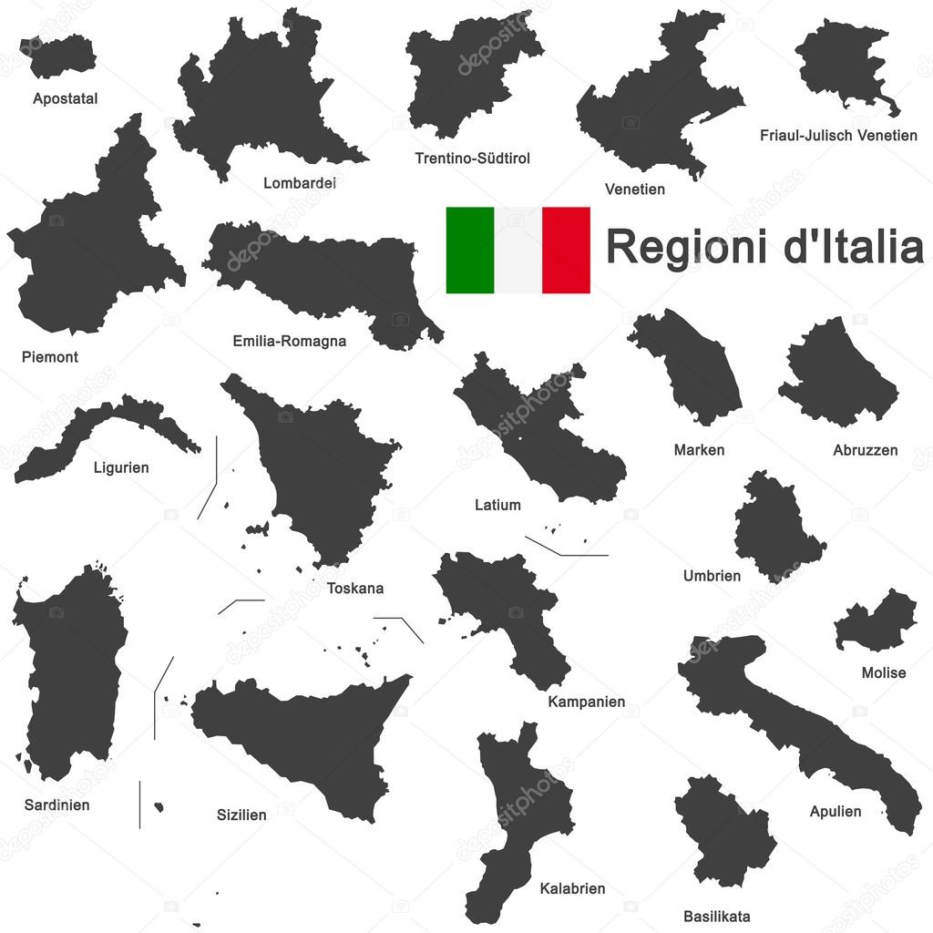 Italia and regions