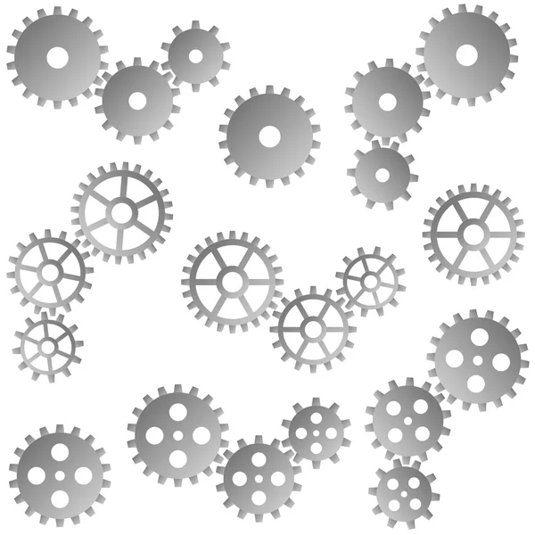 Gears for cooperation symbolism — Stock Vector