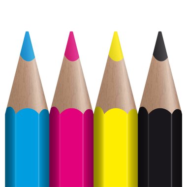 renkli kalemler Cmyk