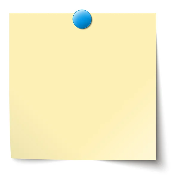 Petit papier collant jaune — Image vectorielle