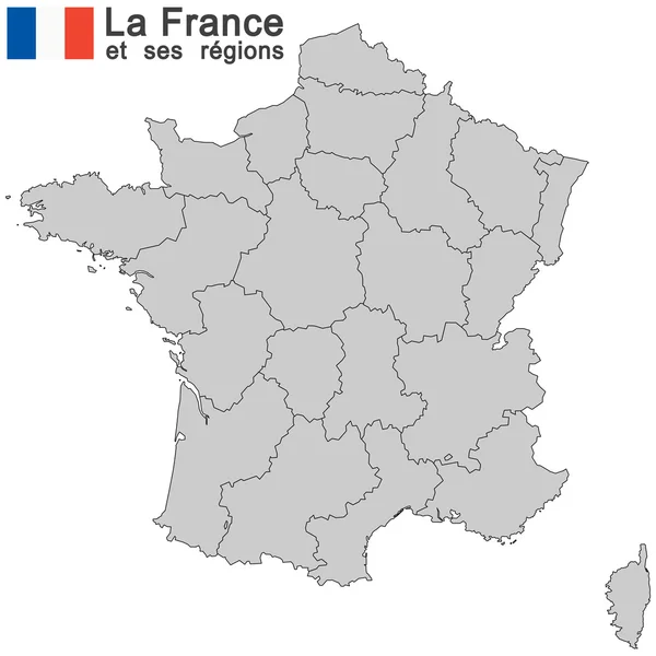 Pays France silhouette — Image vectorielle