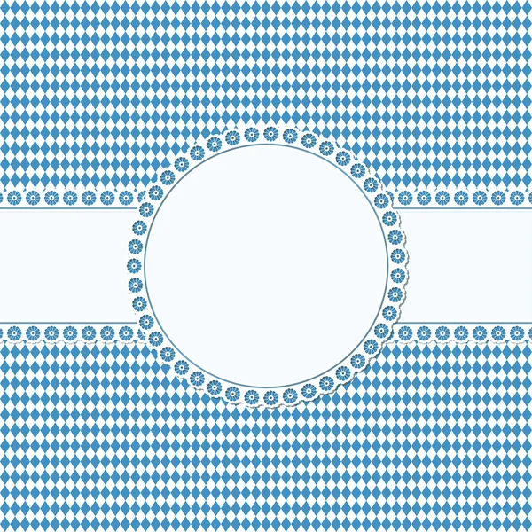 Banner and patch on Oktoberfest background — Stock Vector