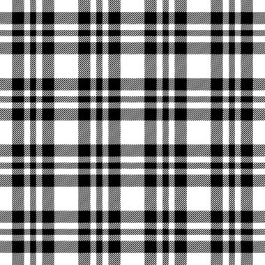 Damalı masa örtüsü desen sonsuz - siyah