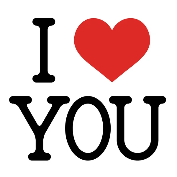 I LOVE YOU — Stock Vector
