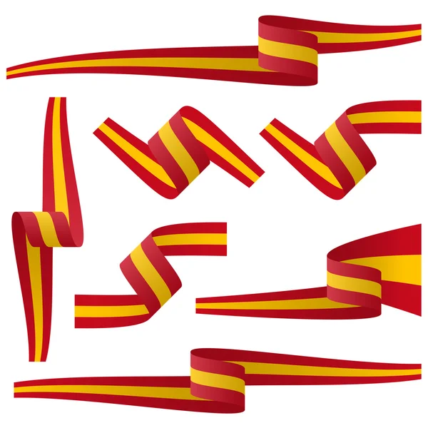 Kolekce španělské zemi vlajky bannerů — Stockový vektor