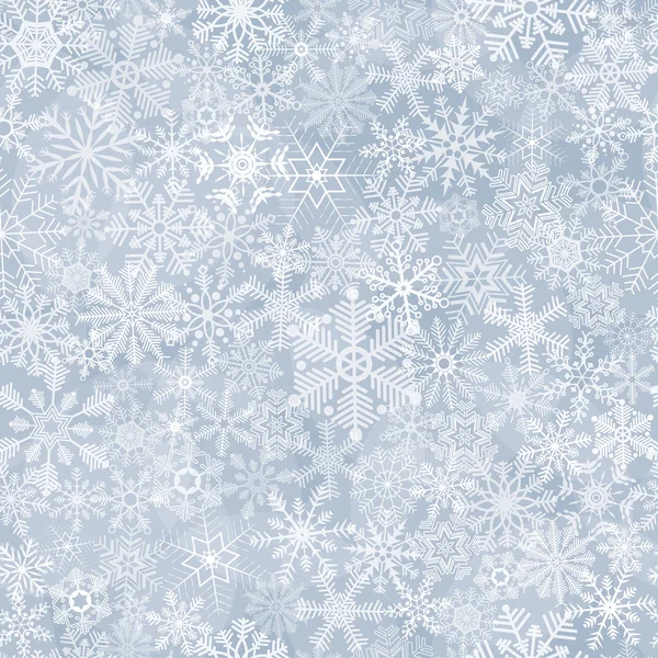 Fondo de copo de nieve abstracto sin costuras — Vector de stock