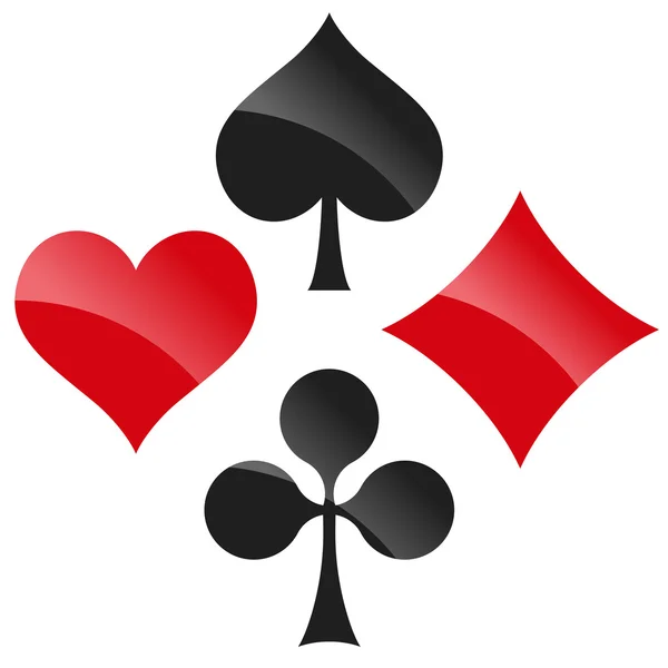 Jugar a las cartas Símbolos — Vector de stock
