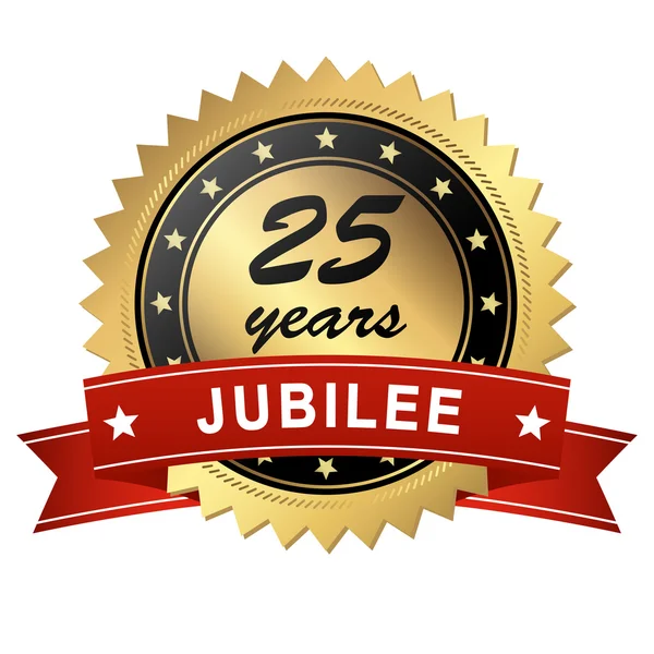 Jubilee medalj - 25 år — Stock vektor