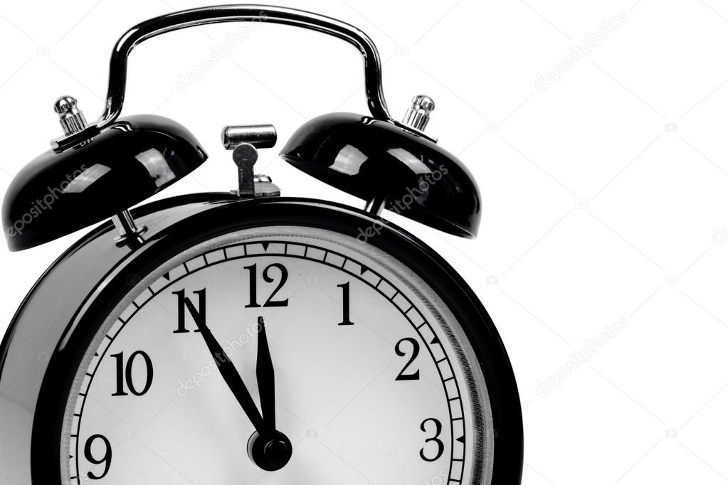 Black alarm clock - It is high time!