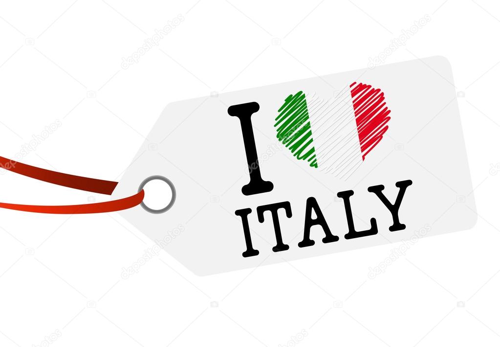 White Hang Tag With Red Ribbon And Text I Love Italy Premium Vector In Adobe Illustrator Ai Ai Format Encapsulated Postscript Eps Eps Format<script async src=