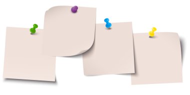 PIN iğneler yapışkan kağıtlarla
