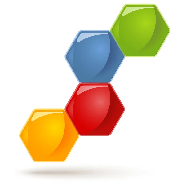 Honeycomb - 4 muligheder – Stock-vektor