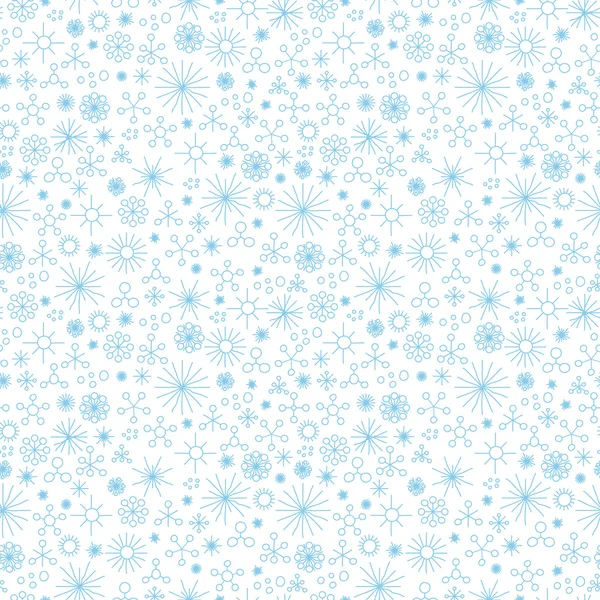 Chute de neige abstraite sans couture — Image vectorielle