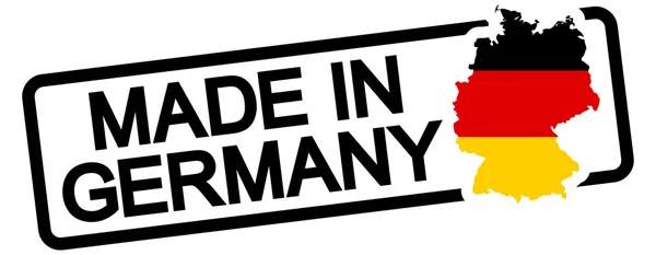 Черный штамп с текстом Made in Germany — стоковый вектор