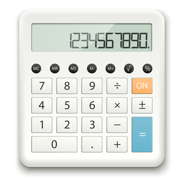 white standard calculator