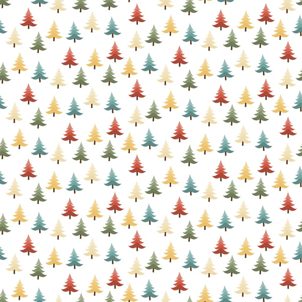Seamless christmas tree background — Stock Vector