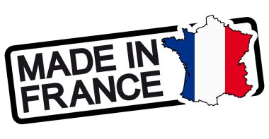 metin Made in France ile siyah pul