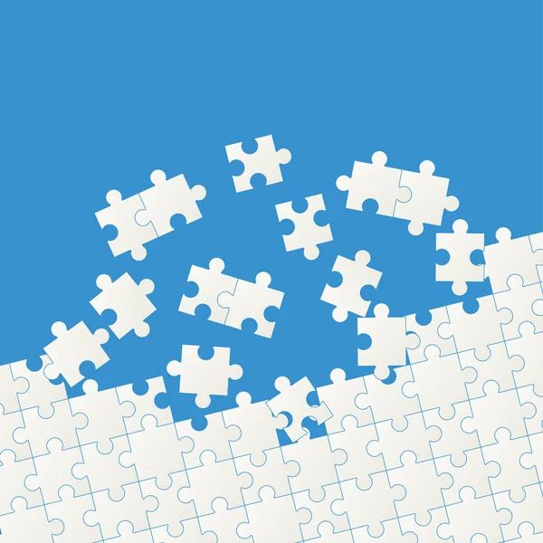 Puzzle pieces background — Stock Vector